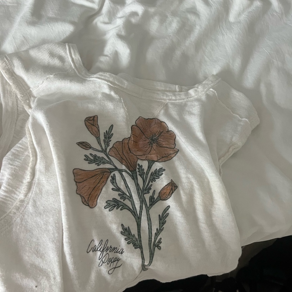 american eagle flower tank size XS